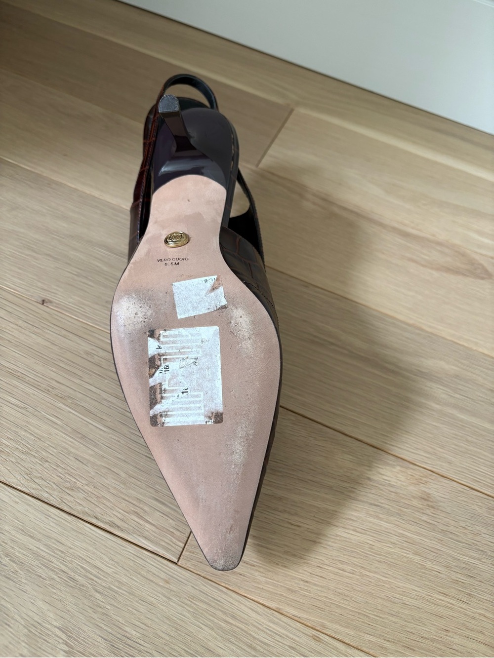 Veronica Beard Cashel Slingback Pointed Toe Kitten Heel Pump - Picture 7 of 7